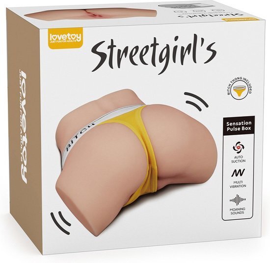 Lovetoy Streetgirls Sensation Pulse Lily 振動及吸啜飛機杯 膚色