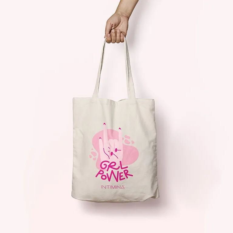 INTIMINA GIRL POWER 帆布手提袋