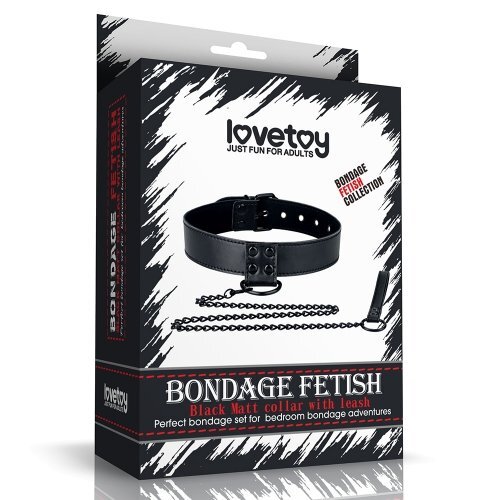 Lovetoy Bondage Fetish 頸圈連牽帶 黑色