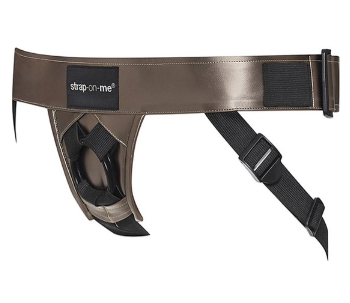 Strap-On-Me Curious 人造皮革穿戴式束帶 棕色