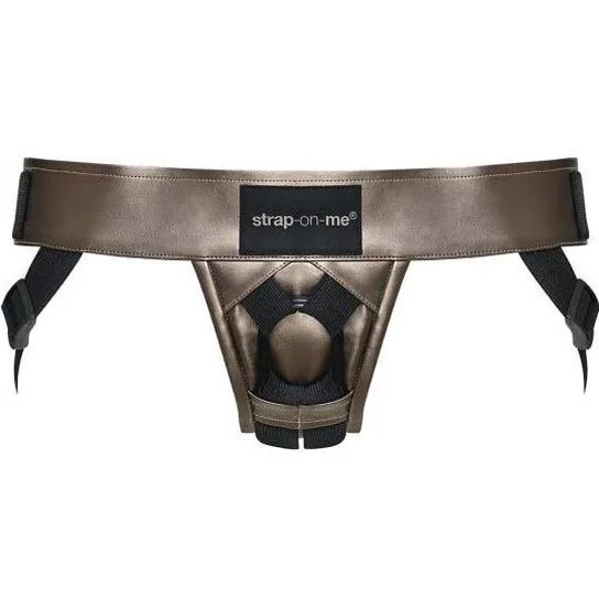 Strap-On-Me Curious 人造皮革穿戴式束帶 棕色