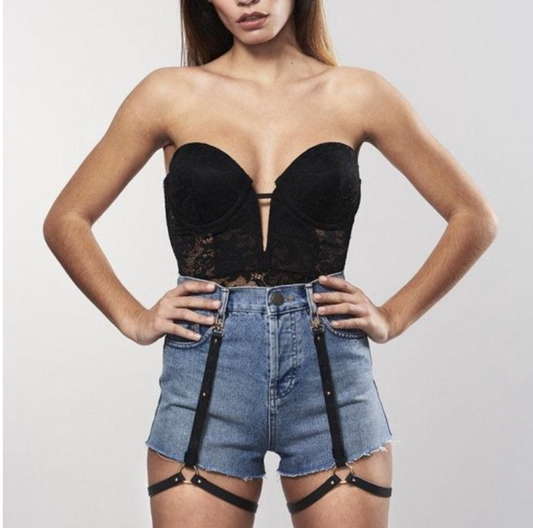 Bijoux Indiscrets Maze 褲吊帶 黑色