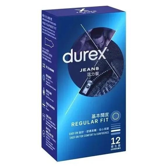 Durex 杜蕾斯 活力裝 乳膠安全套 12片裝 (香港版)
