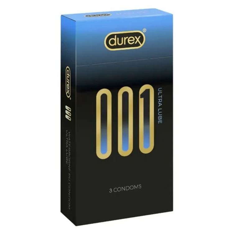 Durex 杜蕾斯 001 倍滑裝 PU 安全套 3片裝 (香港版)