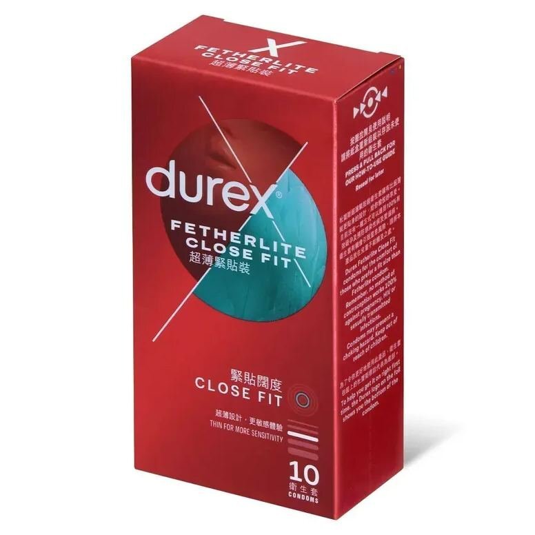 Durex 杜蕾斯 超薄緊貼裝 乳膠安全套 10片裝 (香港版)