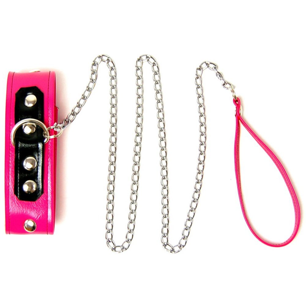 SM拘束 首輪項圈粉紅色