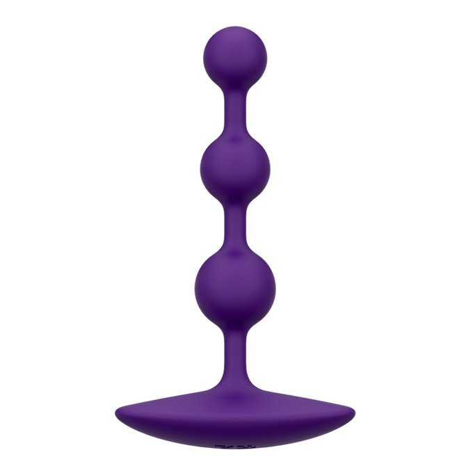ROMP Amp 靈活的肛門珠 紫色