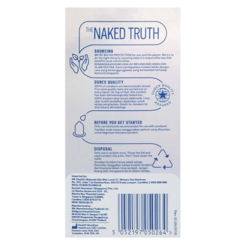 Durex 杜蕾斯 Invisible Extra Sensitive 10 片裝 乳膠安全套