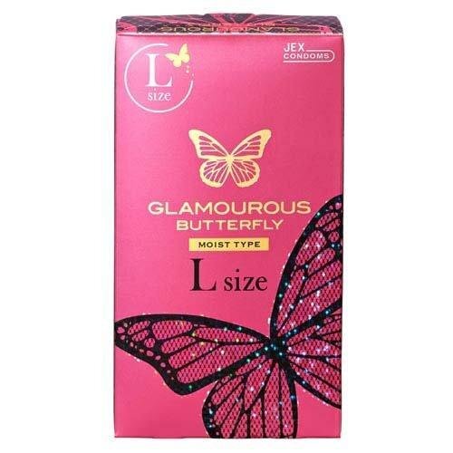 JEX 魅力蝴蝶 滋潤型 大碼 乳膠安全套 8片裝