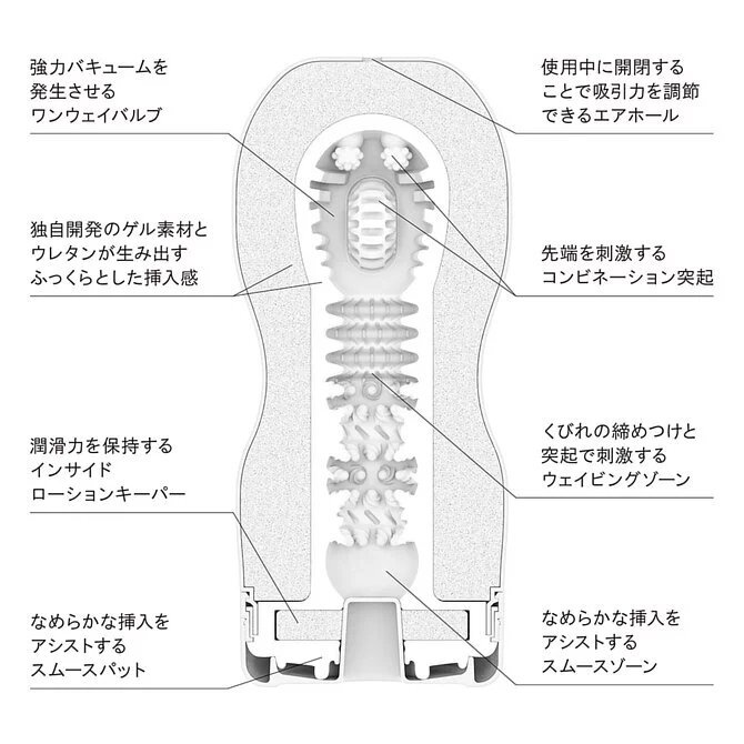 TENGA ORIGINAL VACUUM CUP 經典真空杯 冰涼特別版 (第二代) - 藍色