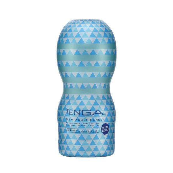 TENGA EXTRA COOL 經典真空飛機杯 加倍冰感特別版 - 藍色