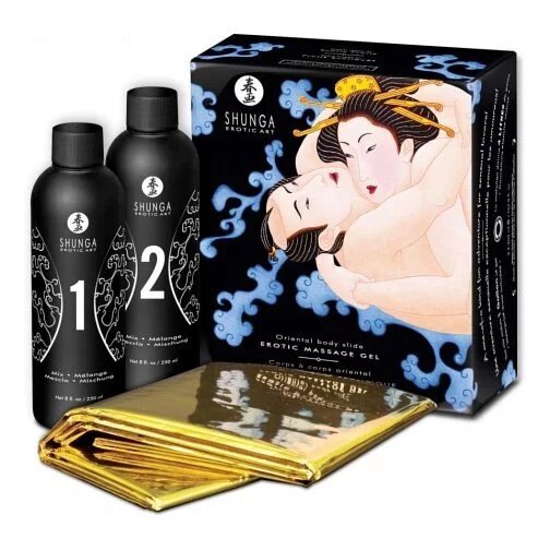 Shunga NURU Body-to-Body 按摩凝膠套裝 異國風情香氣