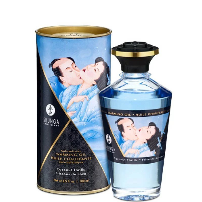 Shunga 催情熱感有機按摩油 椰子香味 100ml