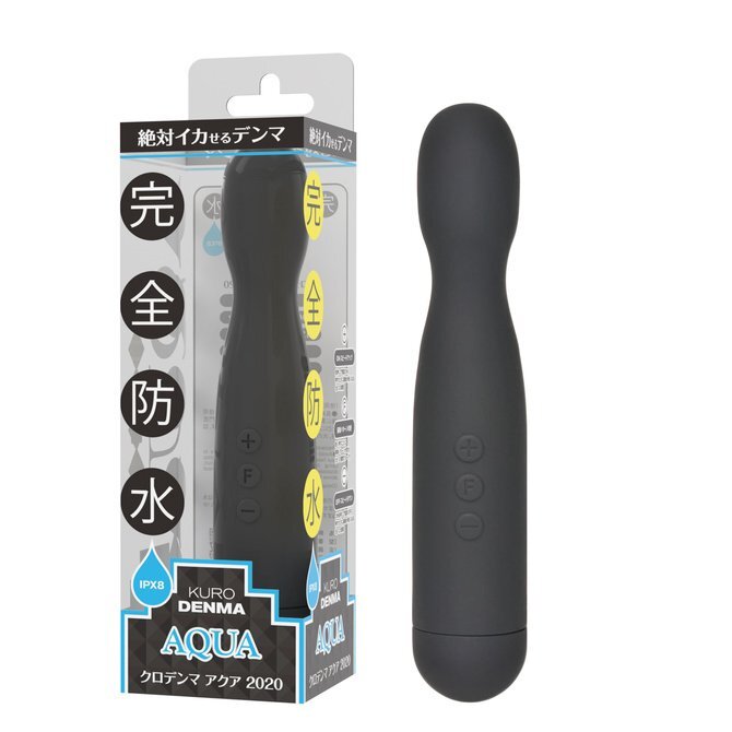 SSI Japan Black Denma Aqua 防水AV按摩棒 黑色
