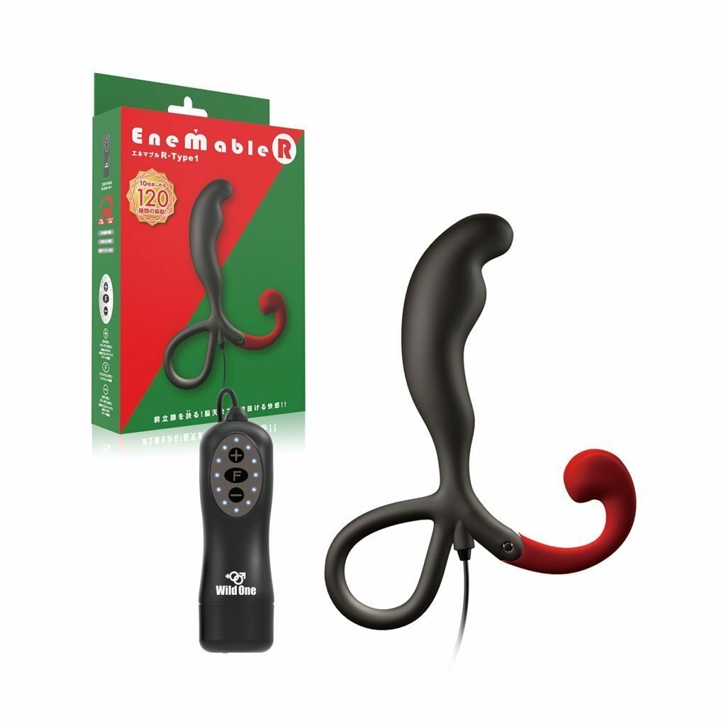 SSI Japan Enemable R Type 1 矽膠有線遙控前列線震動器