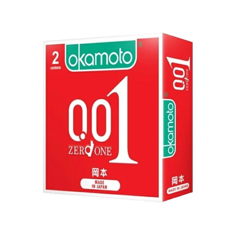 Okamoto 岡本 0.01 水性聚氨酯 2 片裝 PU 安全套
