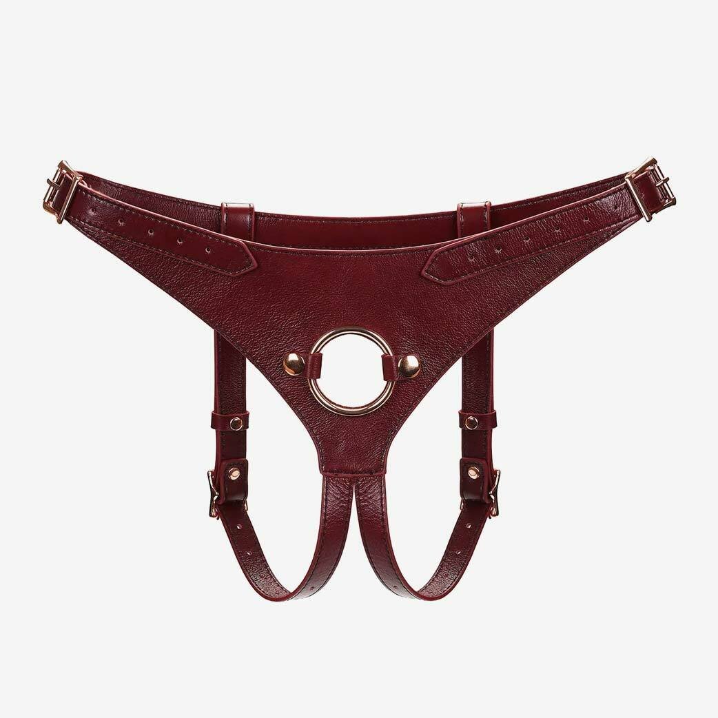 Liebe Seele Wine Red Delux 皮革穿戴式束帶