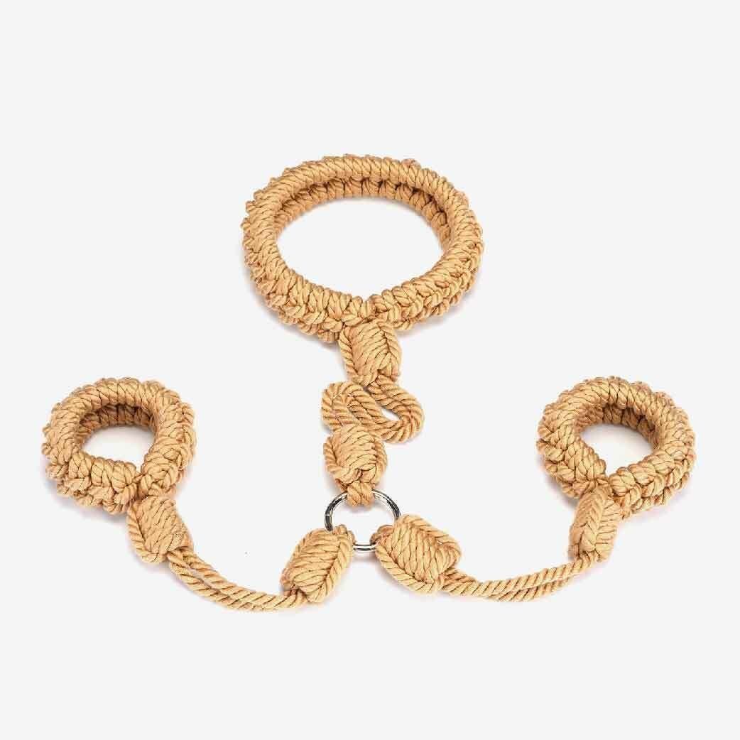 Liebe Seele Bound You II 麻製頸圈連手扣束縛