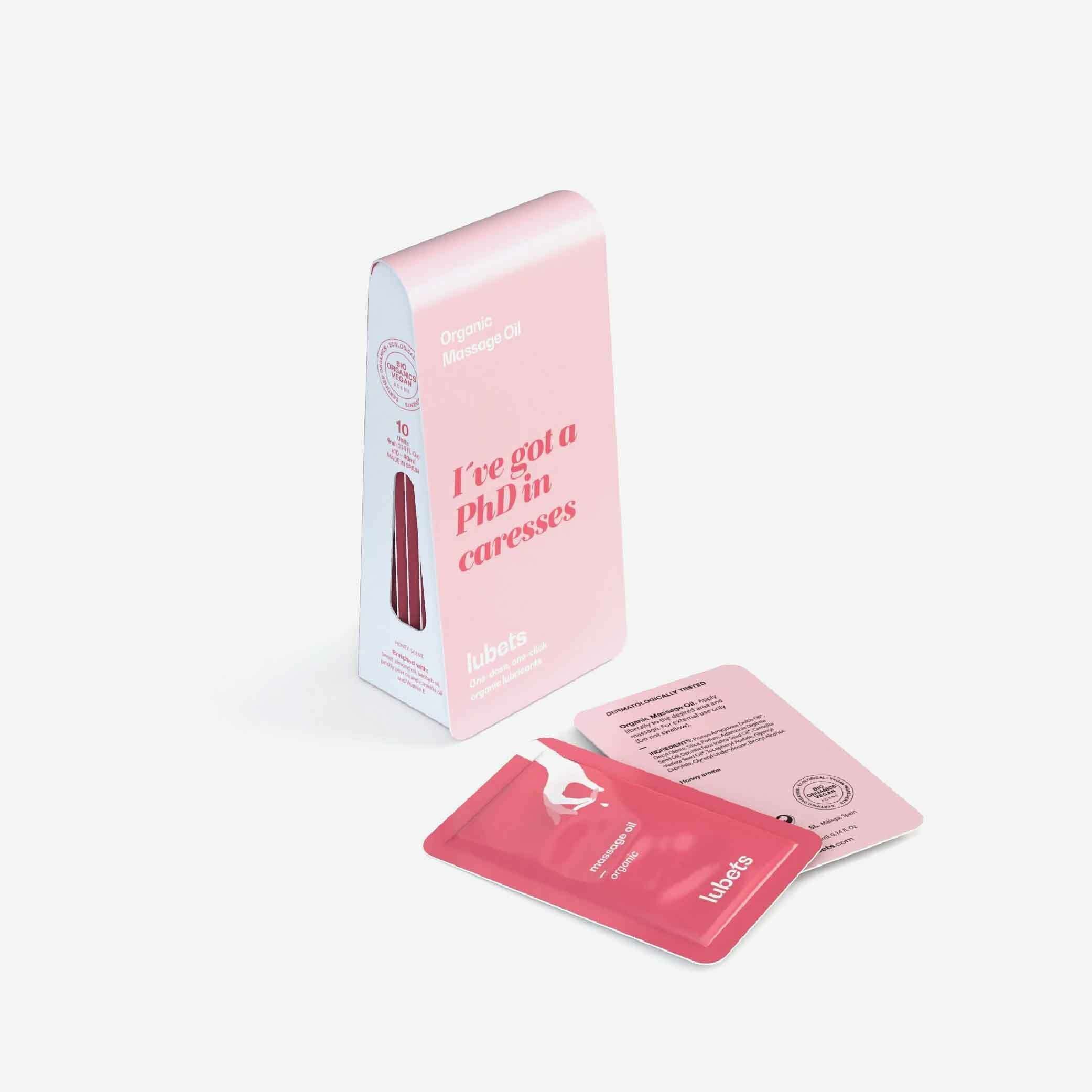 lubets 天然有機暖感按摩油 十片隨身包