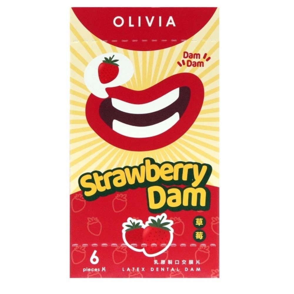 奧莉維亞 Olivia 草莓香味 6 片口交膜片