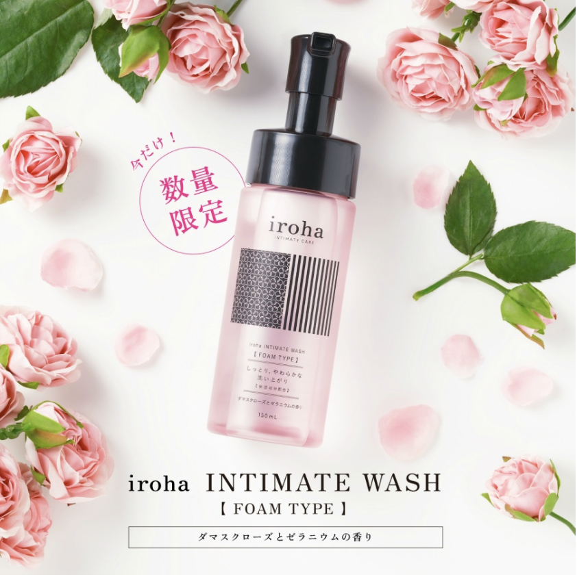 Iroha INTIMATE WASH 私密沐浴乳 玫瑰和天竺葵味【期間限定】