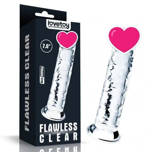 Lovetoy Flawless 7.0" 透明假陽具