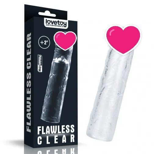 Lovetoy Flawless 陰莖套 ＋2'' - 透明