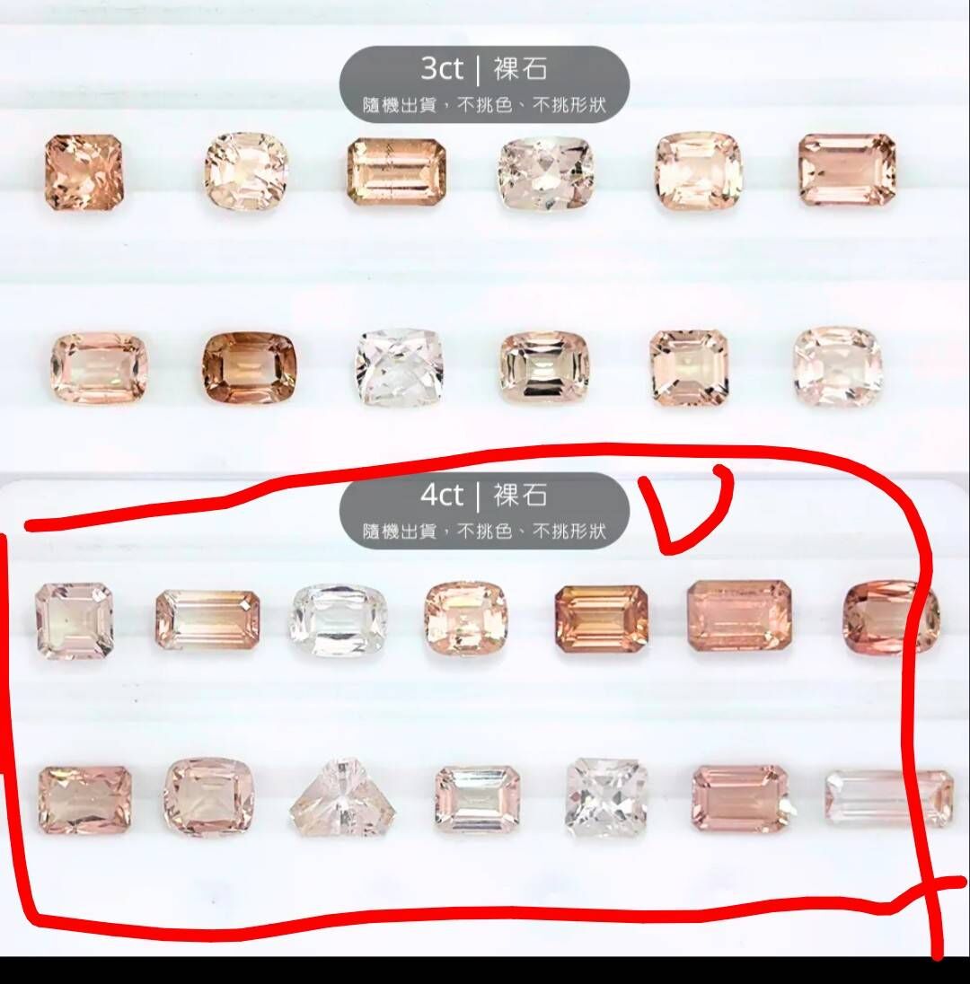 帝王托帕裸石 4ct (不挑色不挑形狀隨機出貨)