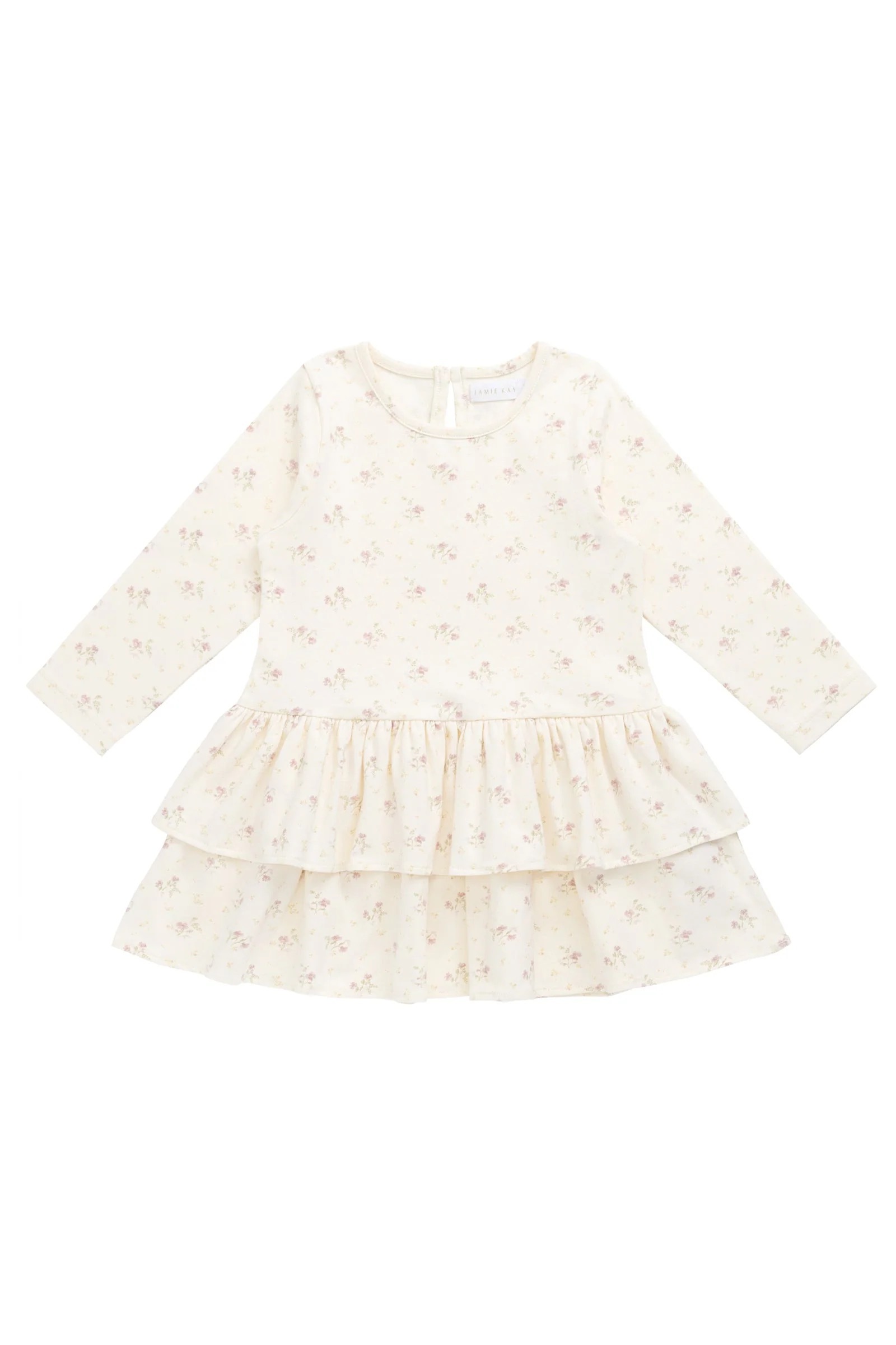 【預購】JAMIE KAY -Organic Cotton Fayette Dress（Thelma Parchment)