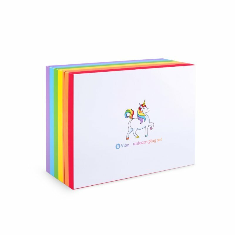 b-vibe 彩虹小馬馬 震動肛塞 6合1 套裝