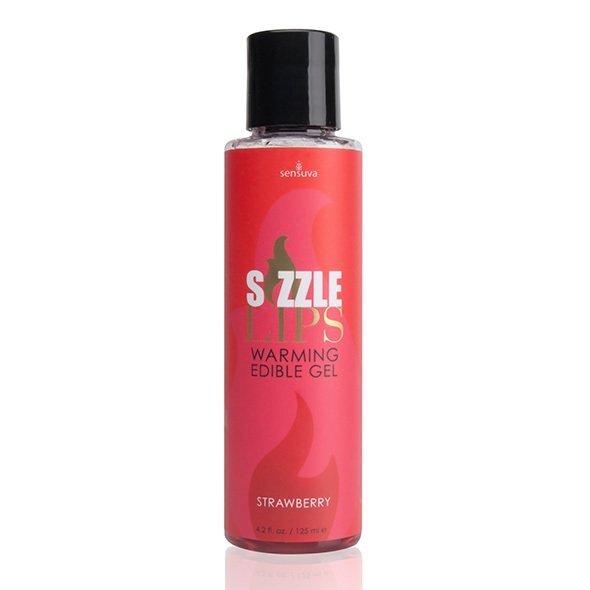 Sensuva SIZZLE LIPS 可食用熱感按摩油 士多啤梨味 125ml
