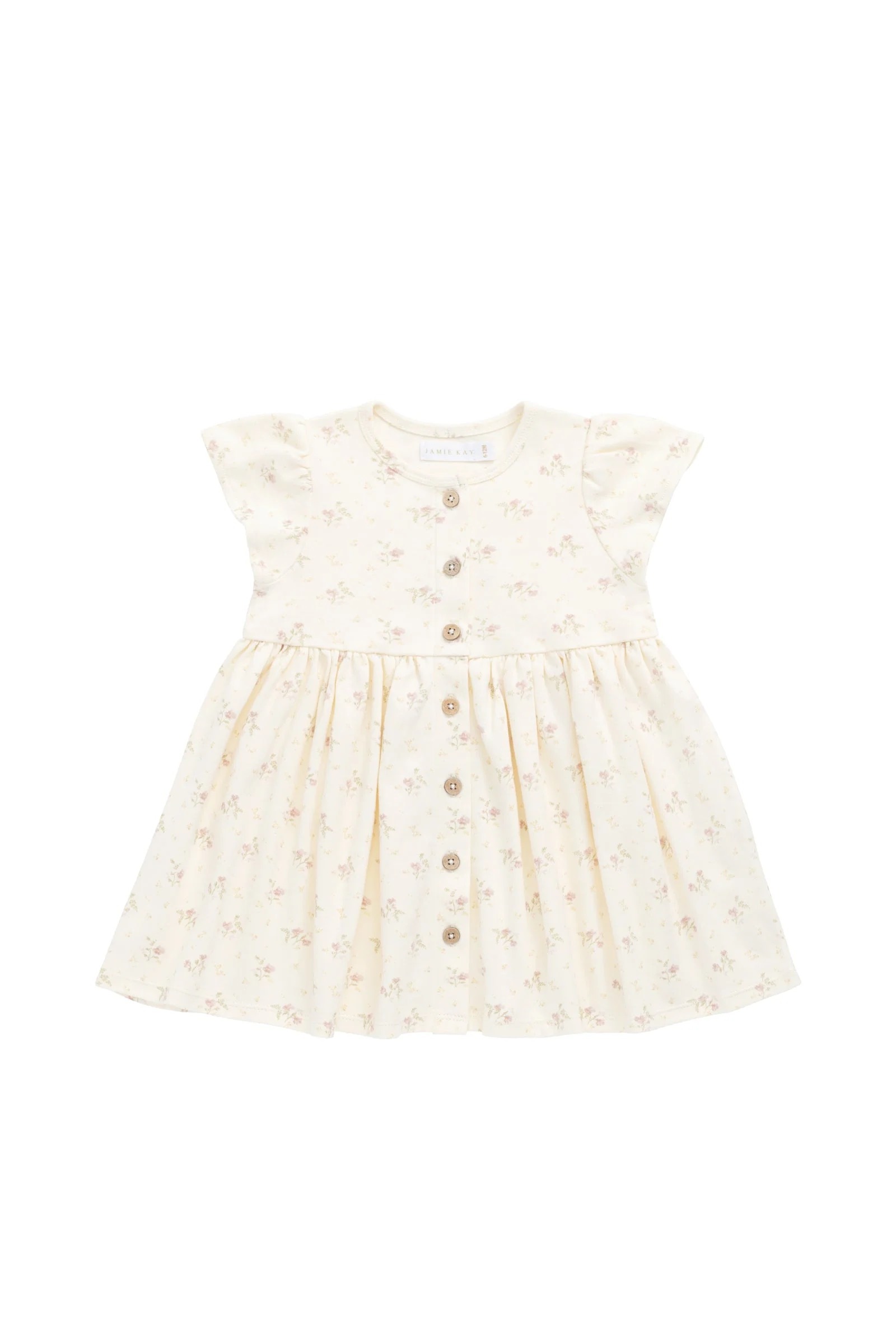 【預購】JAMIE KAY -Organic Cotton Dahlia Dress（Thelma Parchment）