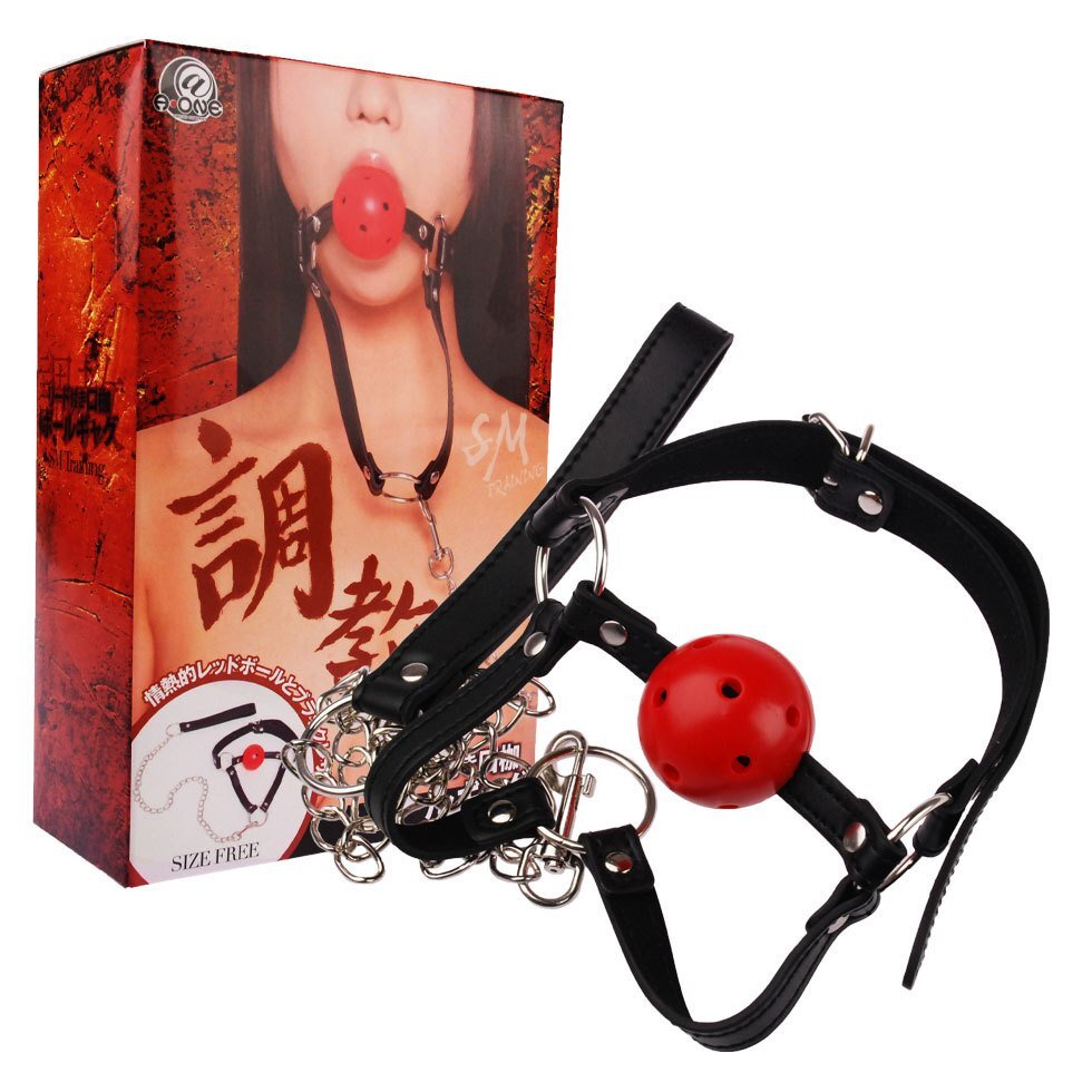 A-One SM調教 狗帶款口枷連頸帶