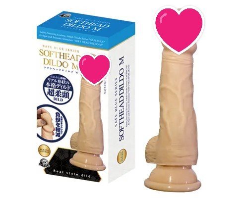 A-One 仿真軟頭吸盤陽具 M碼