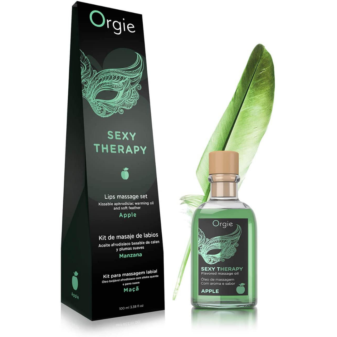 Orgie 唇部可食用熱感按摩油 蘋果味