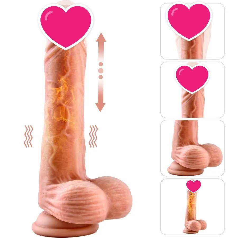 Erocome Hercules 武仙座 加溫抽插震動假陽具 肉色