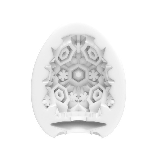 TENGA EGG SNOW CRYSTAL 雪花幾何內紋剖面