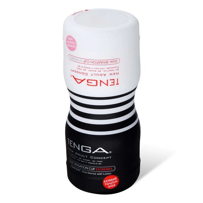 TENGA DUAL FEEL CUP 雙重享受飛機杯 EXTREMES極緻版 (第二代) - 黑色
