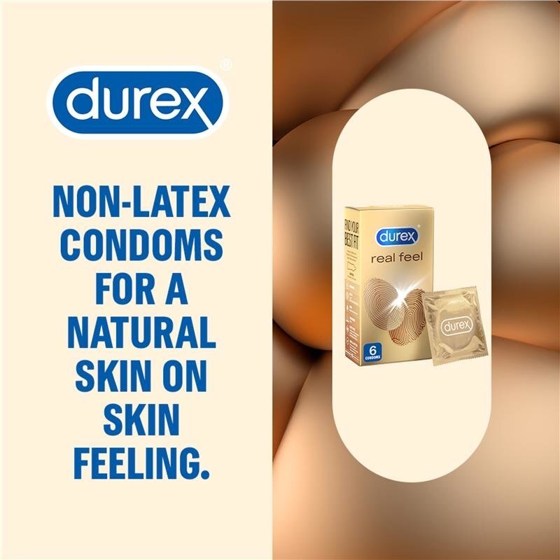 Durex 杜蕾斯 Real Feel 真觸感裝 PI安全套 6片裝