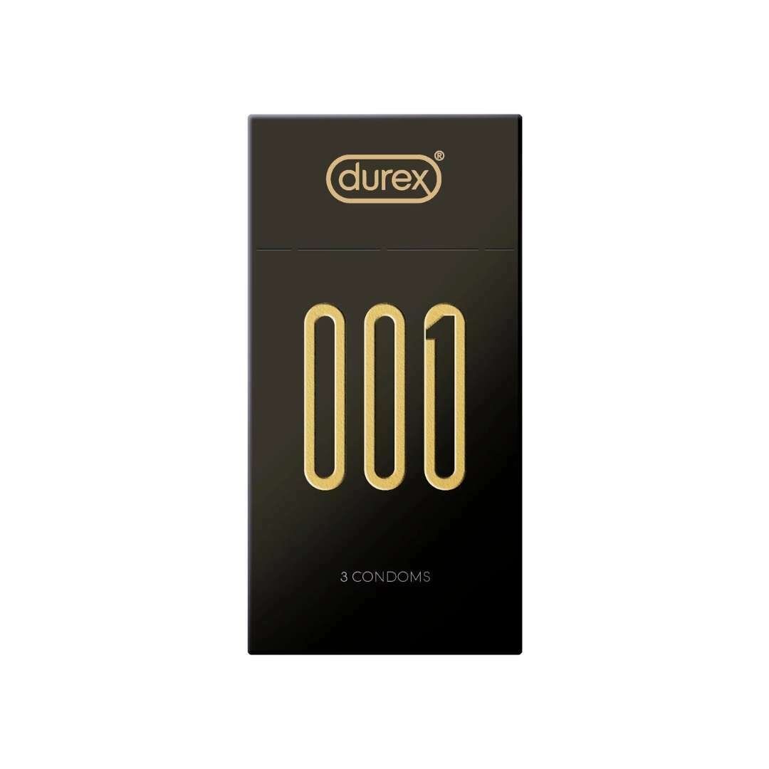 Durex 杜蕾斯 001 3片裝 PU安全套 (香港版)