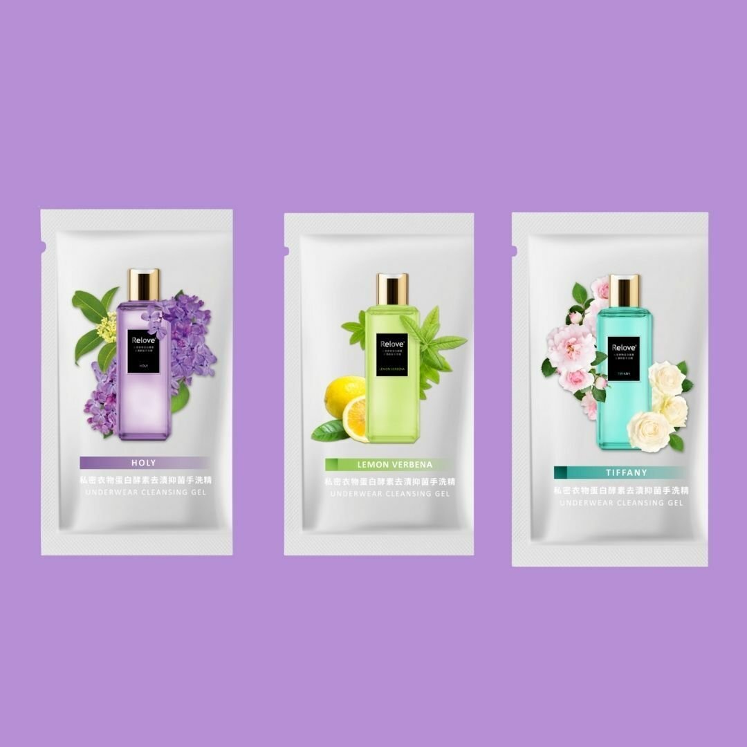 Relove 私密衣物蛋白酵素去漬抑菌手洗精 4ml （單片裝）