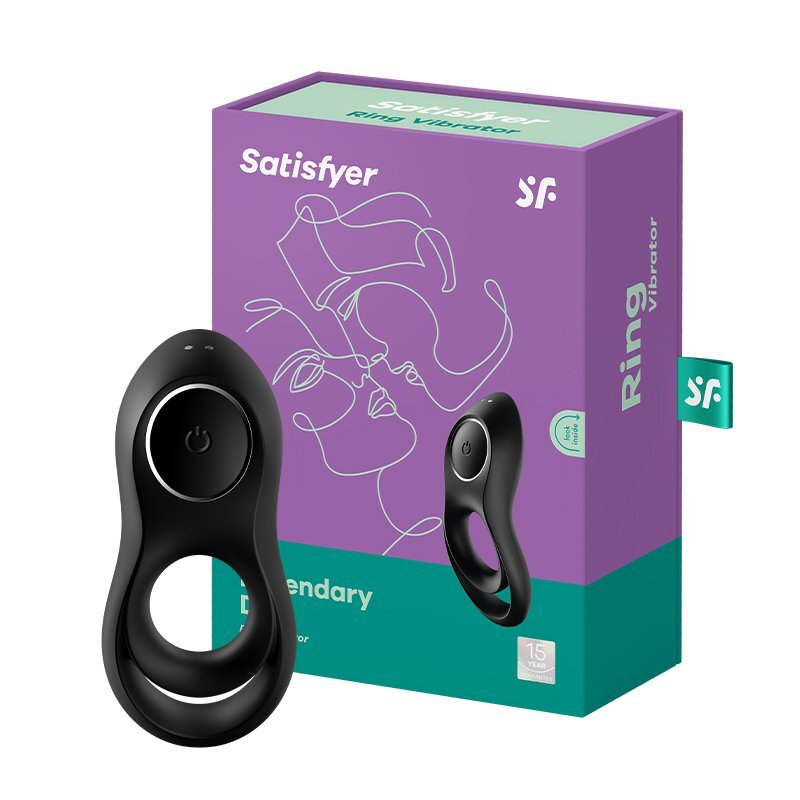 Satisfyer Legendary Duo 持久震動雙環 黑色