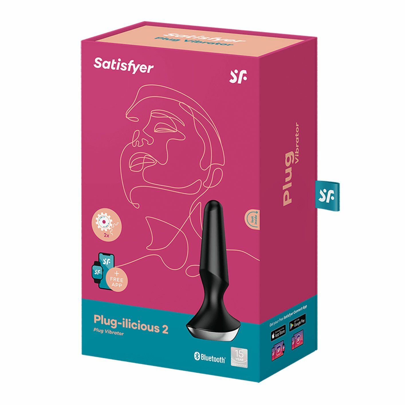 Satisfyer Plug-ilicious 2 肛門震動器 黑色