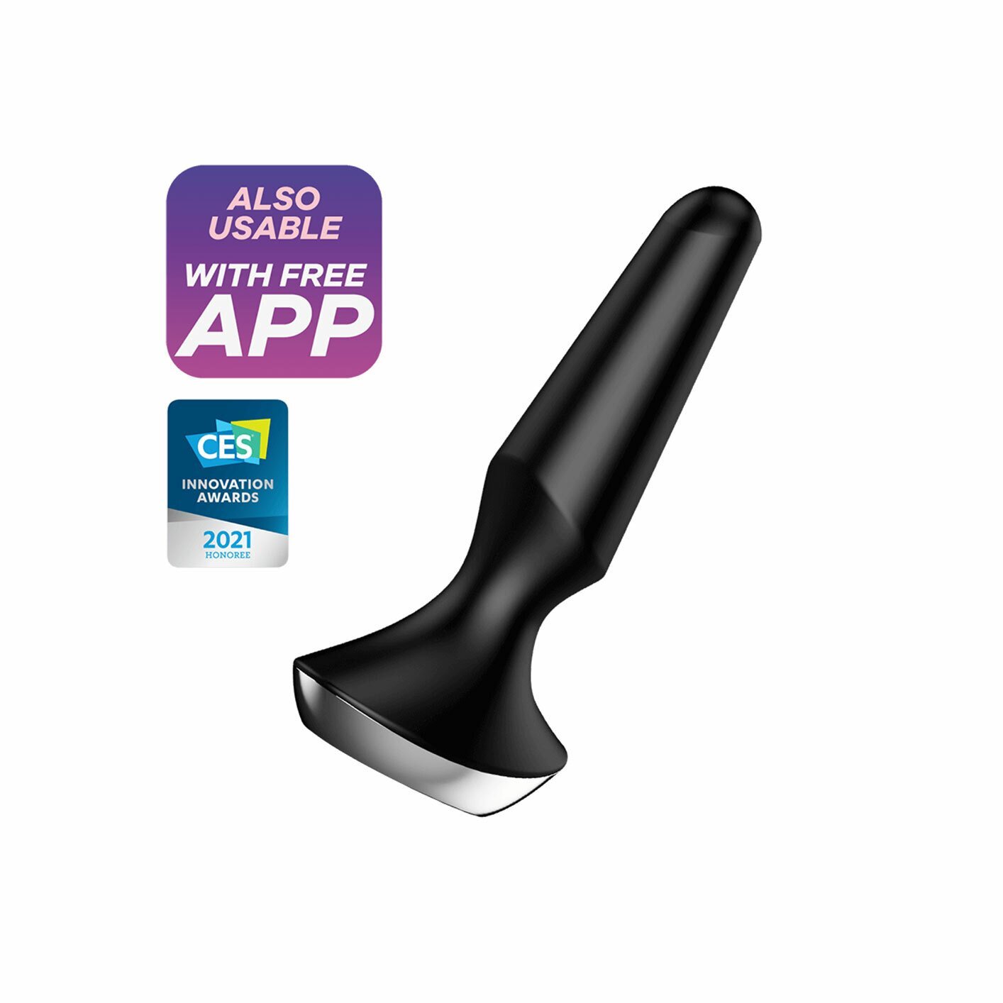 Satisfyer Plug-ilicious 2 肛門震動器 黑色