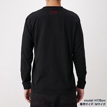 TENGA Love Me Tenga 長袖 T 恤 黑色