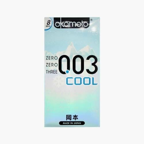 Okamoto 岡本 0.03 冰薄 8 片裝 乳膠安全套