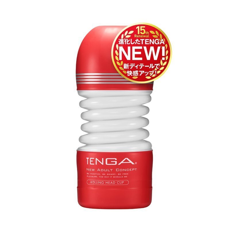 TENGA ROLLING HEAD CUP 騎乘體位飛機杯 標準型 (第二代) - 紅色