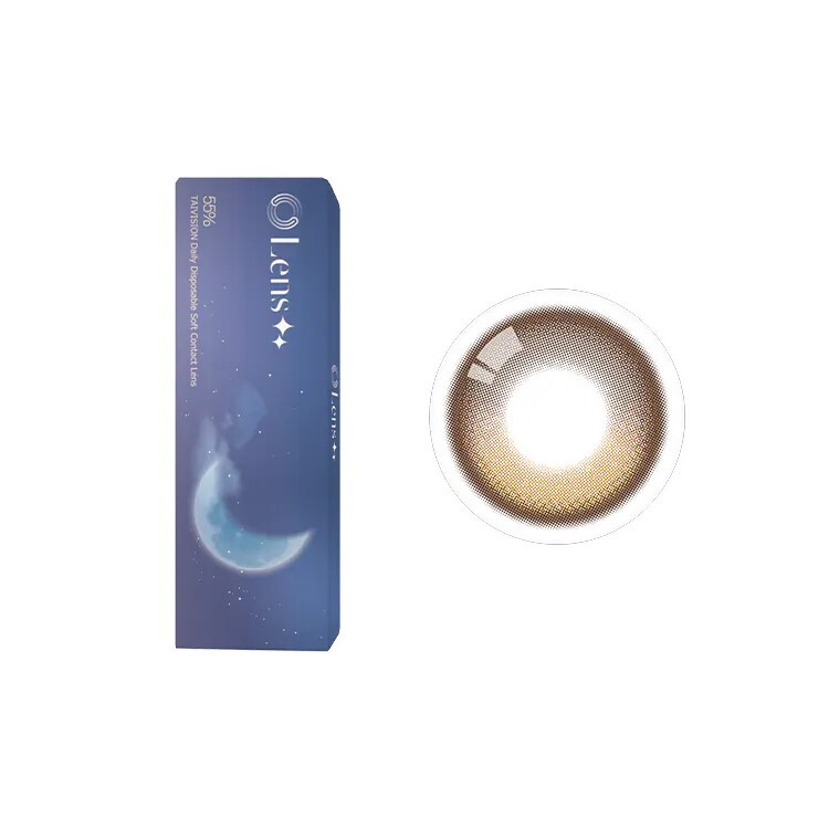 Lens++月牙定位【星月棕】日拋 10入