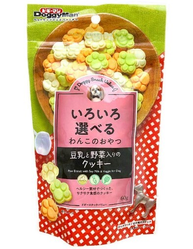 DoggyMan 豆乳野菜腳形潔齒餅60g