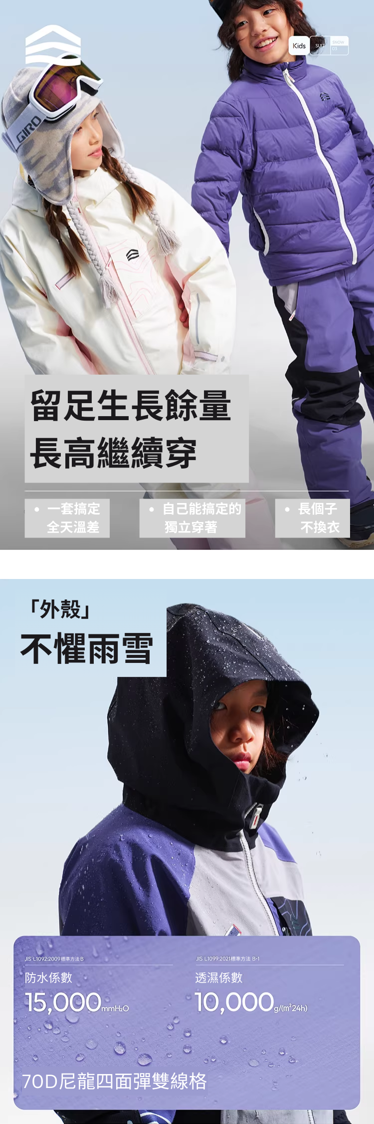 【SHANHIGH】兒童三合一滑雪服飾套裝_3IN1 2L SNOWSUIT(KIDS)